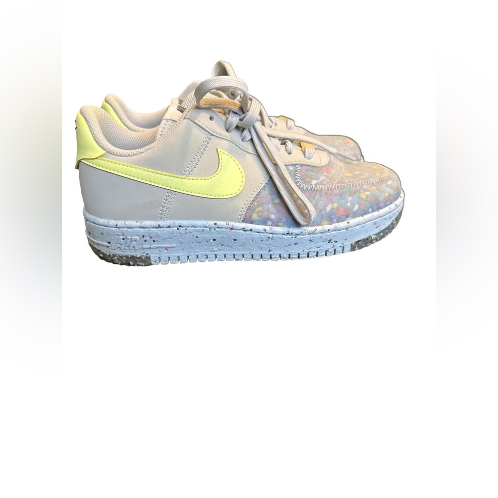 Nike Air Force 1 Crater Pure Platinum Barely Volt Women’s Size 8 w/box